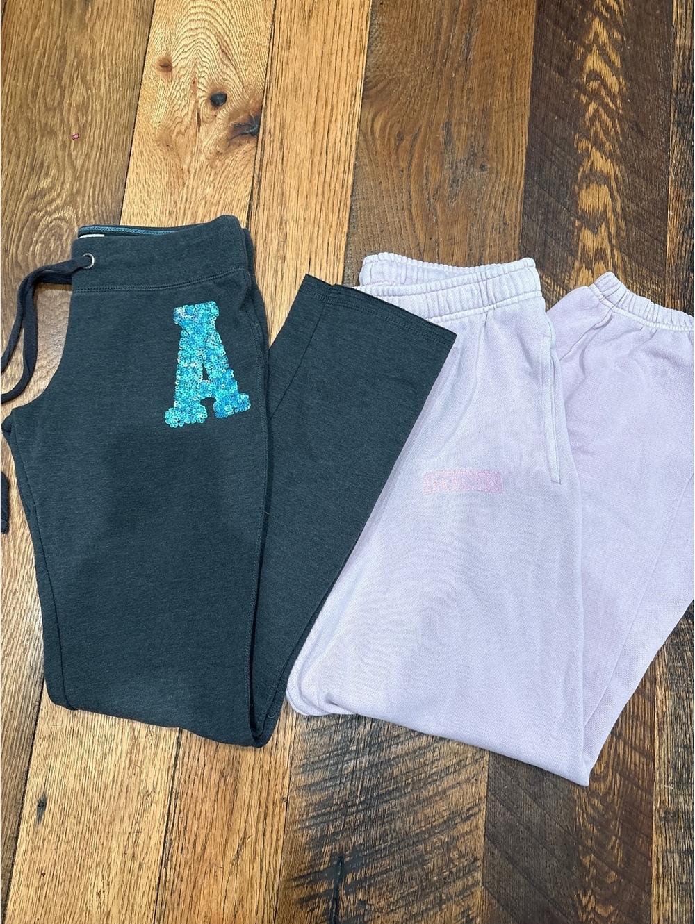 Y2K Victoria Secret link jogger set & Aeropostale sequin sweats bundle. Small.